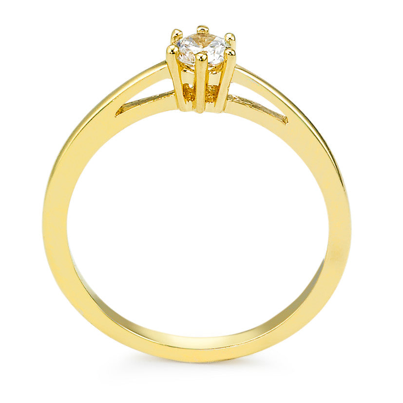 Anello solitario Bronzo Zirconia 4 mm
