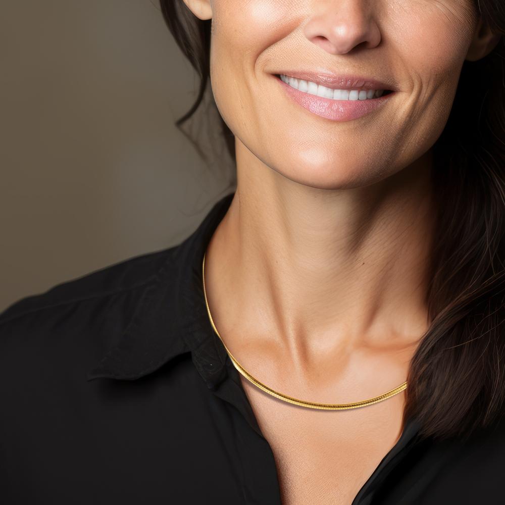 Collana Oro giallo 750/18 carati 42 cm