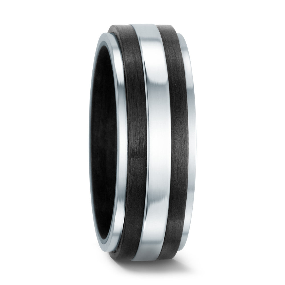 Anello Acciaio inossidabile, Carbonio
