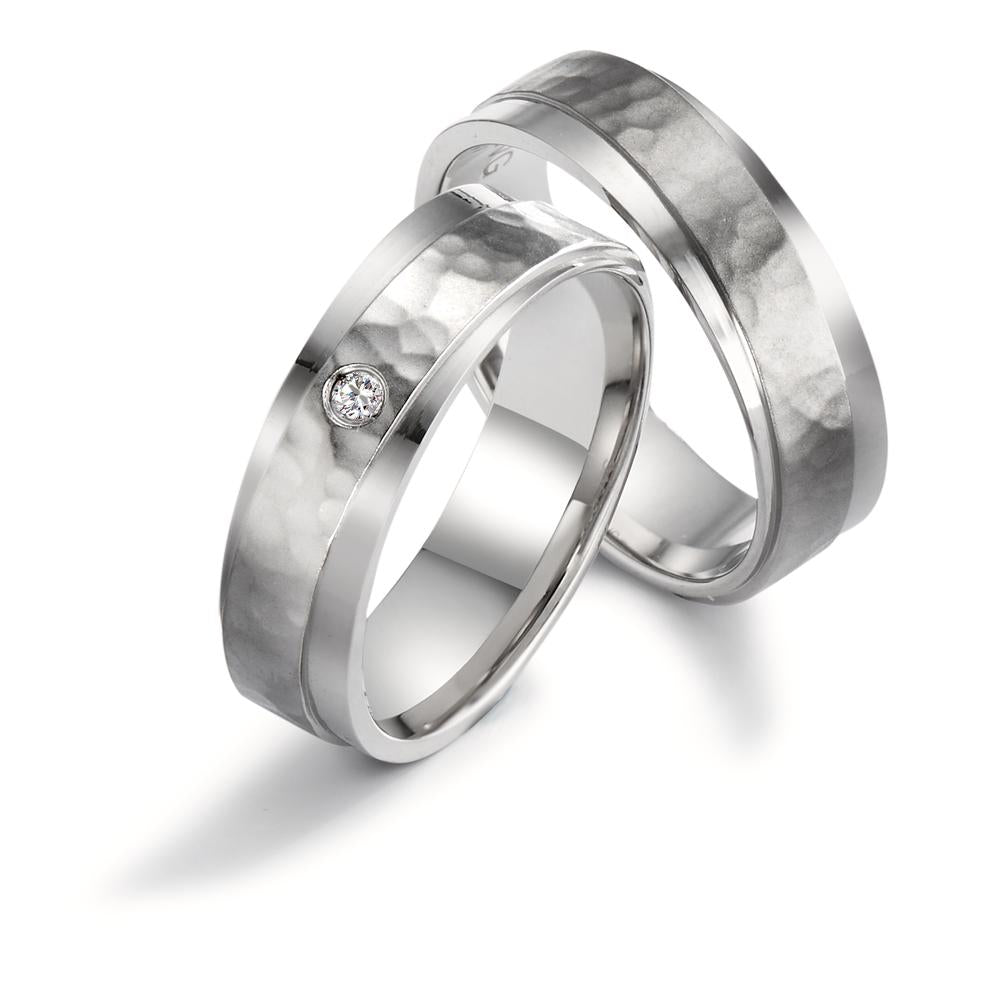 Anello del partner Acciaio inossidabile Zirconia