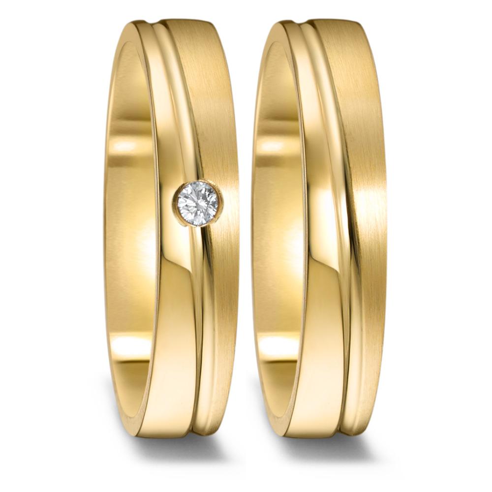 Anello del partner Oro giallo 750/18 carati