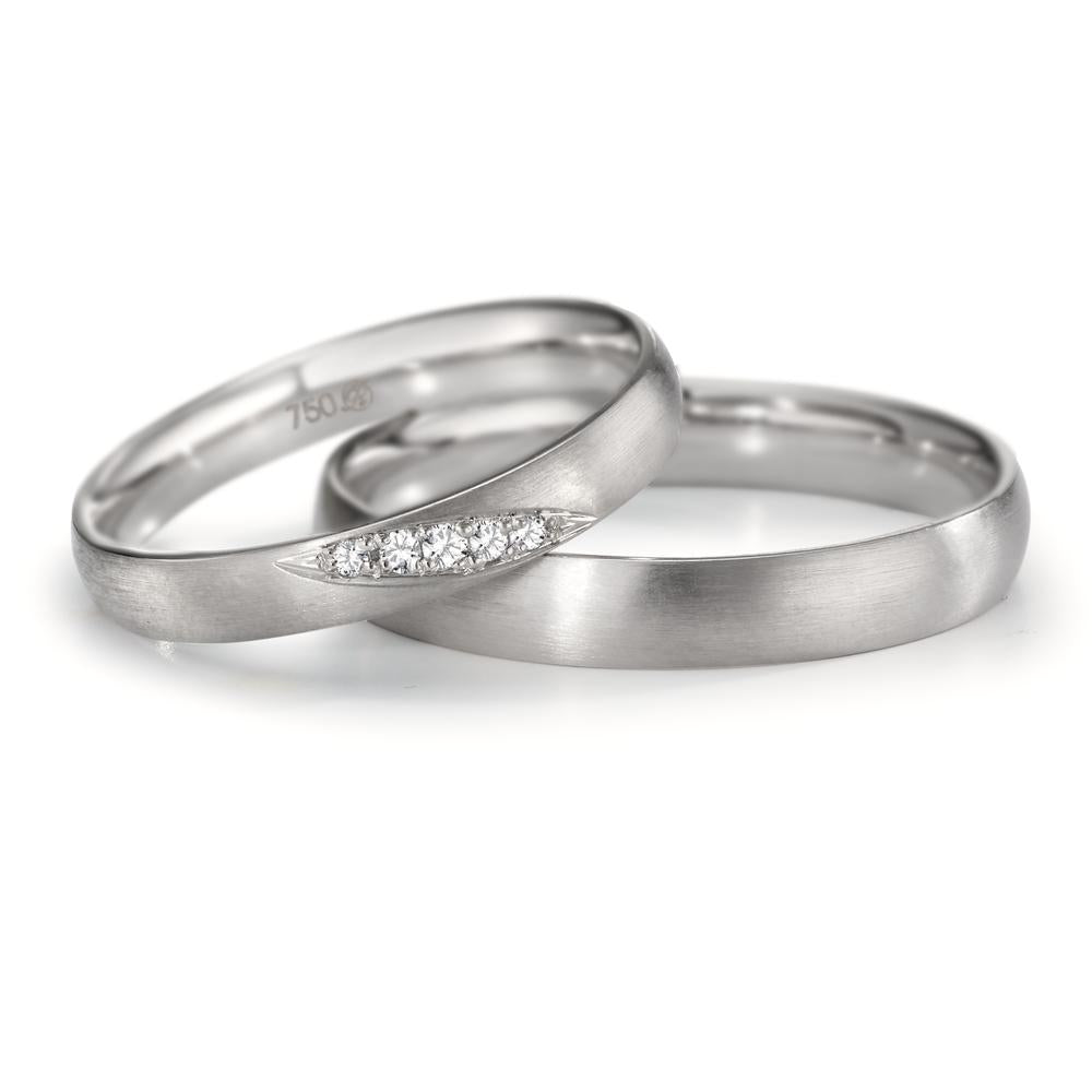 Anello del partner Oro bianco 750/18 carati