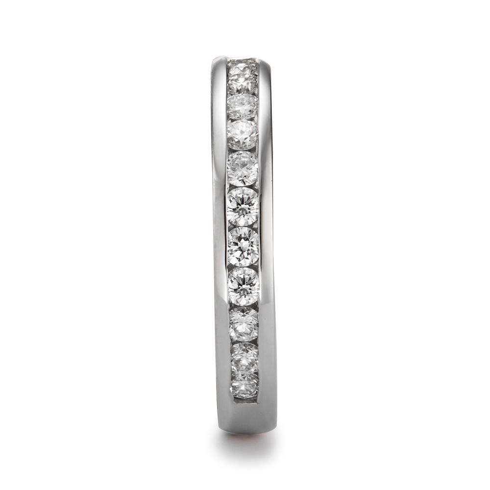 Anelli di memoria Oro bianco 750/18 carati Diamante 0.51 ct, 15 pietra, w-si