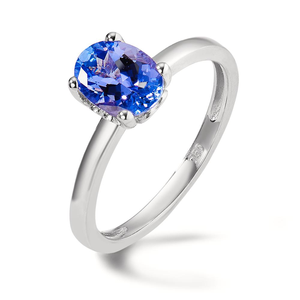 Anello Oro bianco 750/18 carati Tanzanite