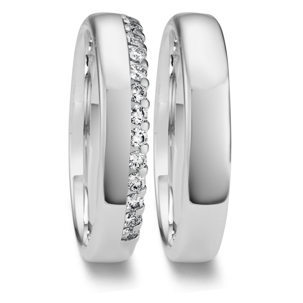 Anello del partner Oro bianco 750/18 carati