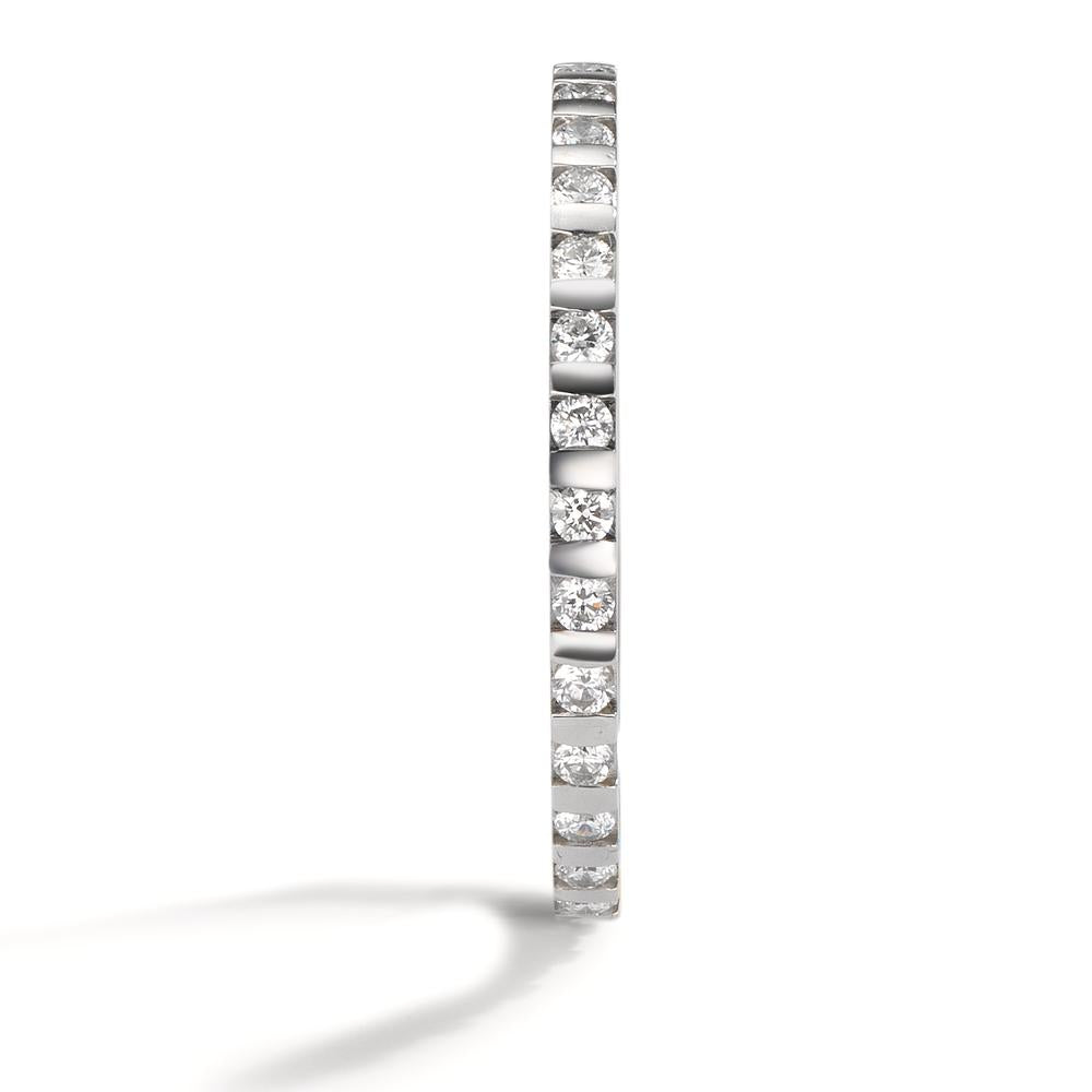 Anelli di memoria Platino 950 Diamante 0.30 ct, 30 pietra, w-si