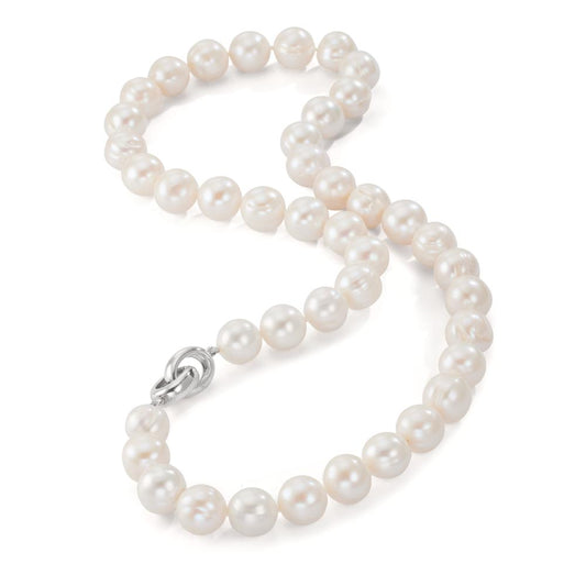 Collana Argento Perla coltivata d'acqua dolce bianco, 12 mm 48 cm