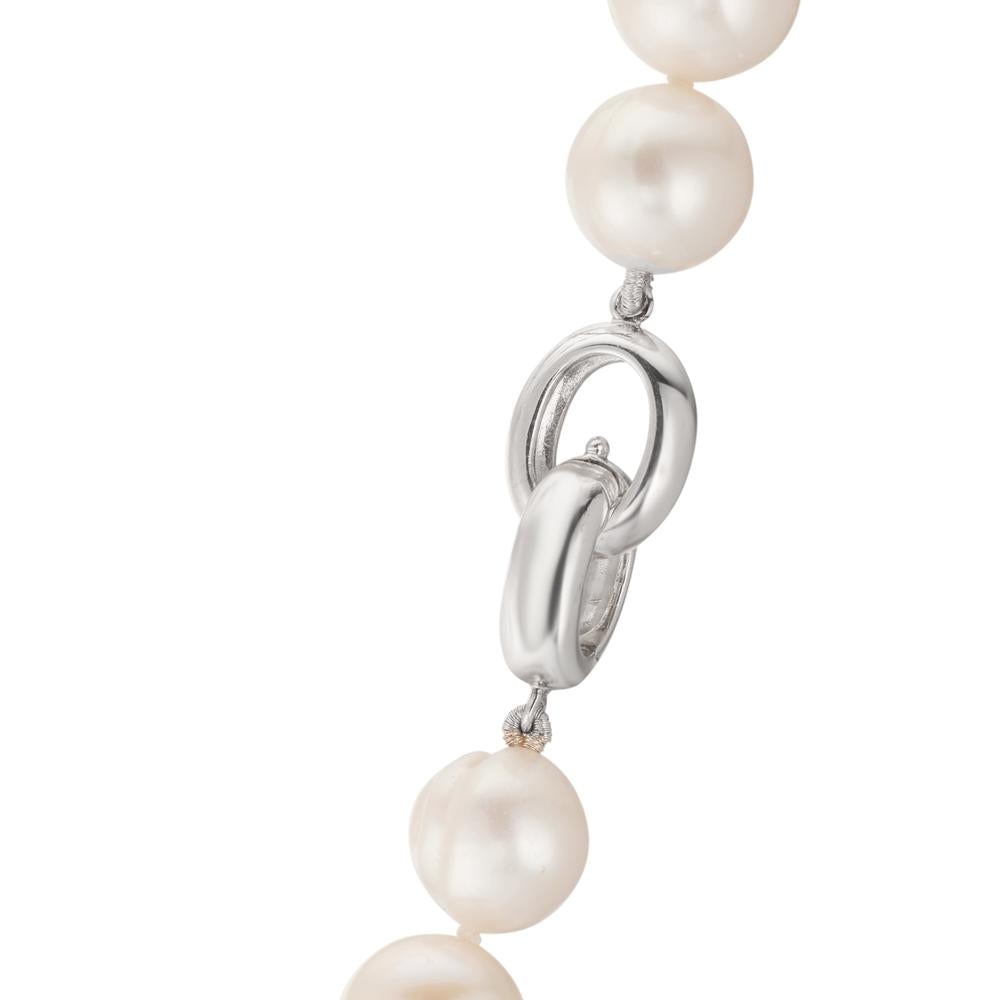 Collana Argento Perla coltivata d'acqua dolce bianco, 12 mm 48 cm