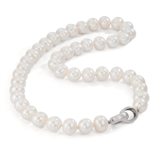 Collana Argento Perla coltivata d'acqua dolce bianco, 12 mm 50 cm
