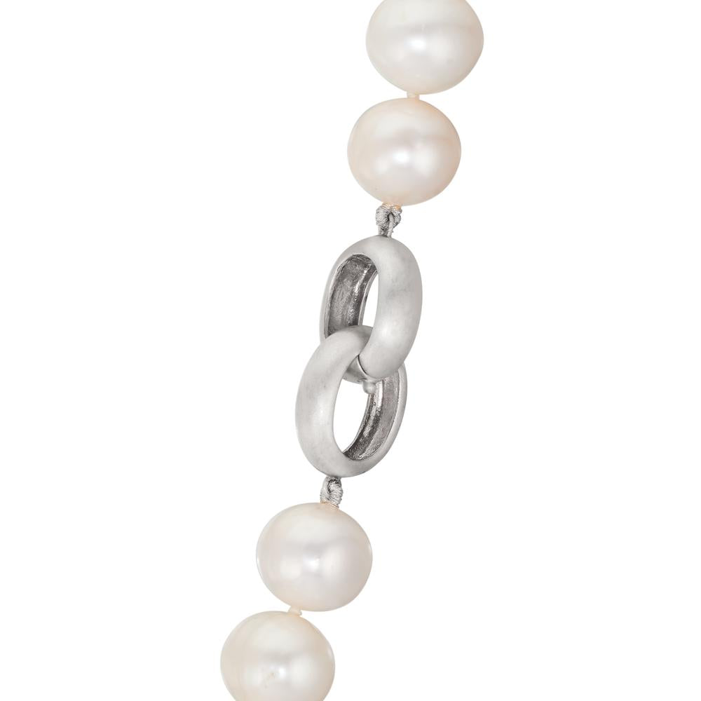 Collana Argento Perla coltivata d'acqua dolce bianco, 12 mm 50 cm