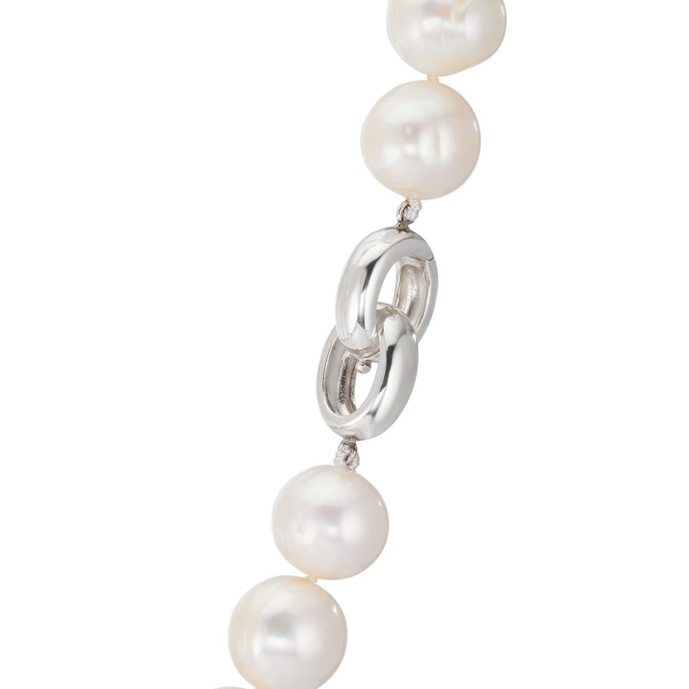 Collana Argento Perla coltivata d'acqua dolce bianco, 12 mm 50 cm