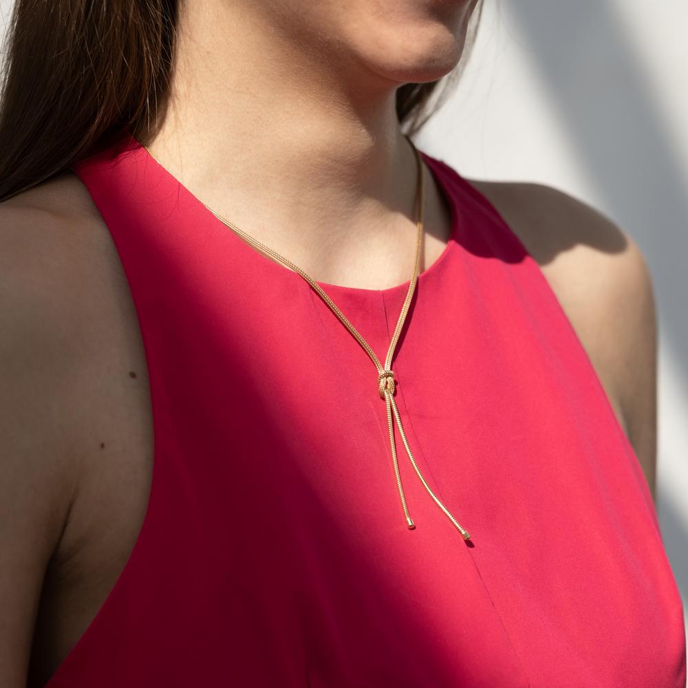 Collana Argento giallo dorato 50 cm