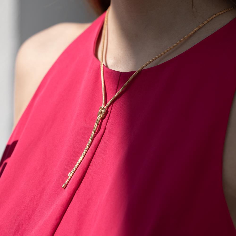 Collana Argento giallo dorato 50 cm