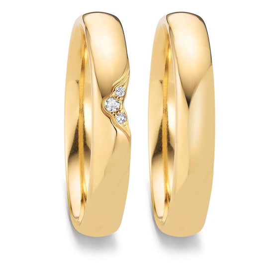 Anello del partner Oro giallo 750/18 carati