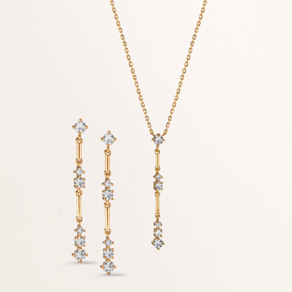 Orecchini Bronzo Zirconia 12 pietra