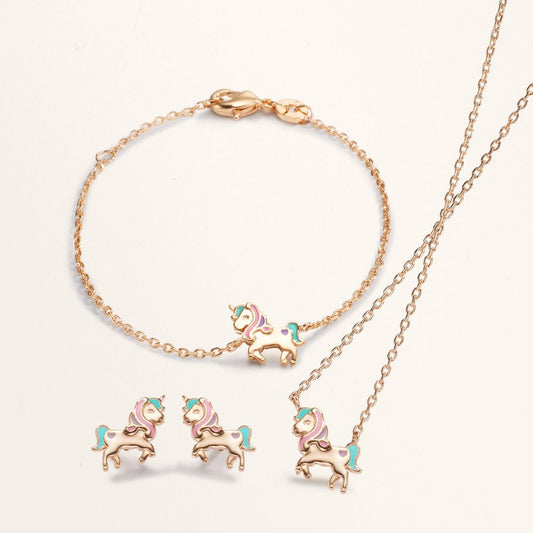 Collana Bronzo laccato Unicorno 35-37 cm