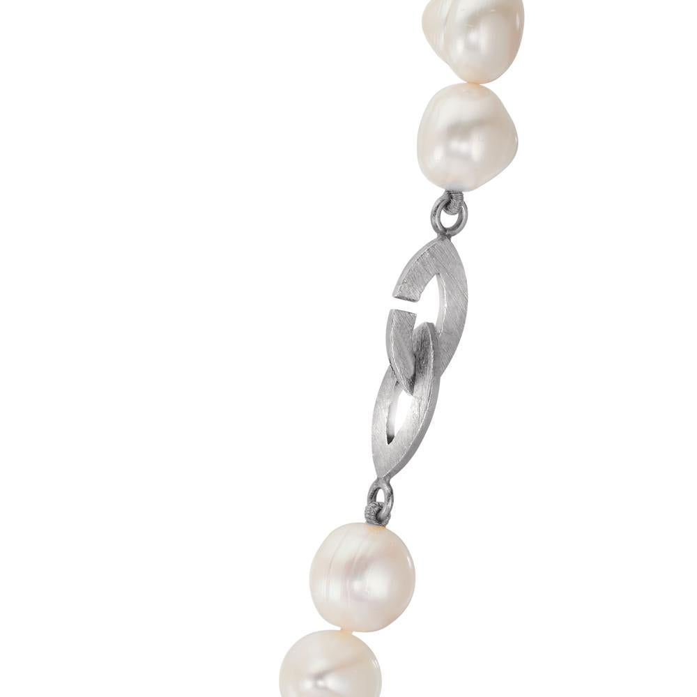 Collana Argento Perla coltivata d'acqua dolce, 10.5 mm 49 cm