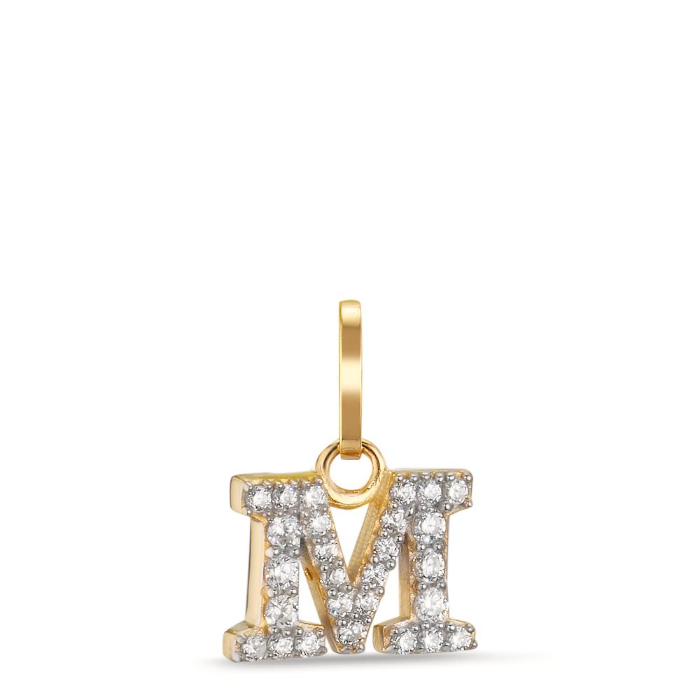 Ciondolo Oro giallo 375/9K Zirconia