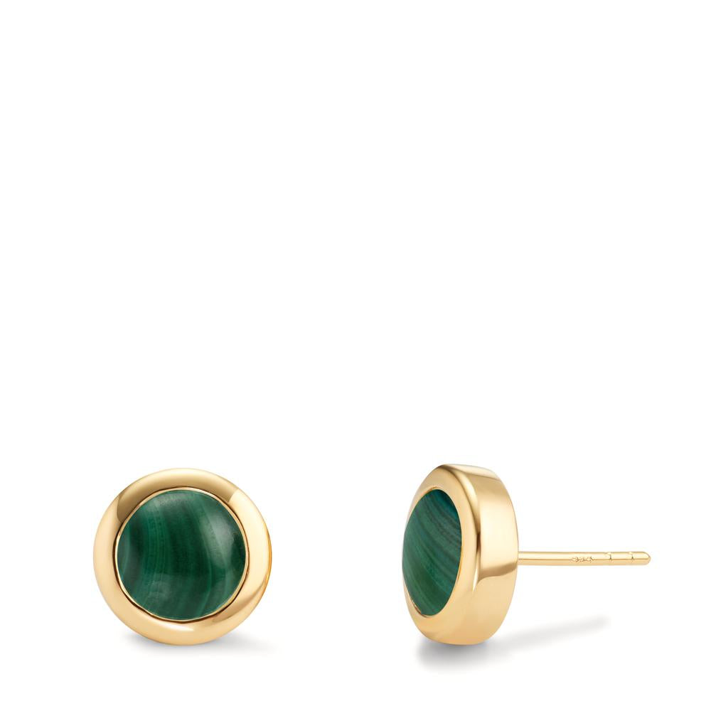 Orecchini in argento 925 e malachite Italia 1960 ca - Galleria Novecento Orecchini in argento 925 e malachite Italia 1960 ca - Galleria Novecento