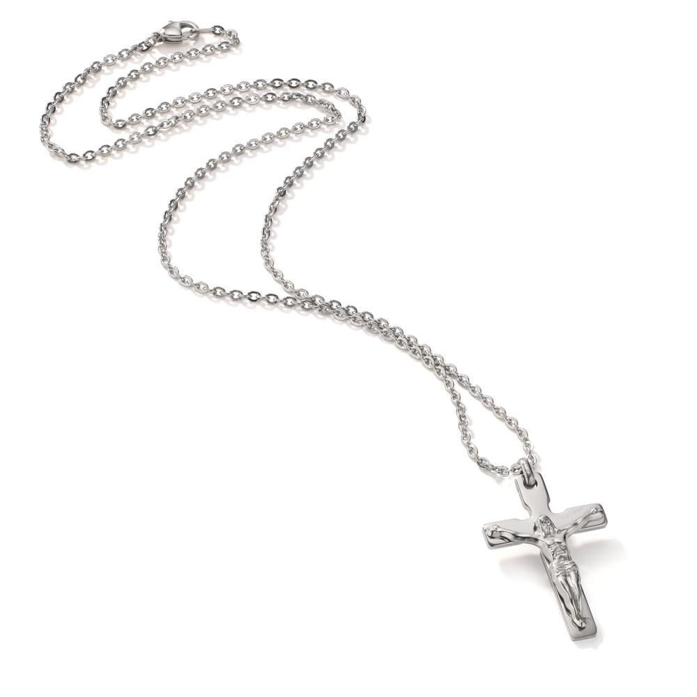 Collana Acciaio inossidabile Croce 50 cm
