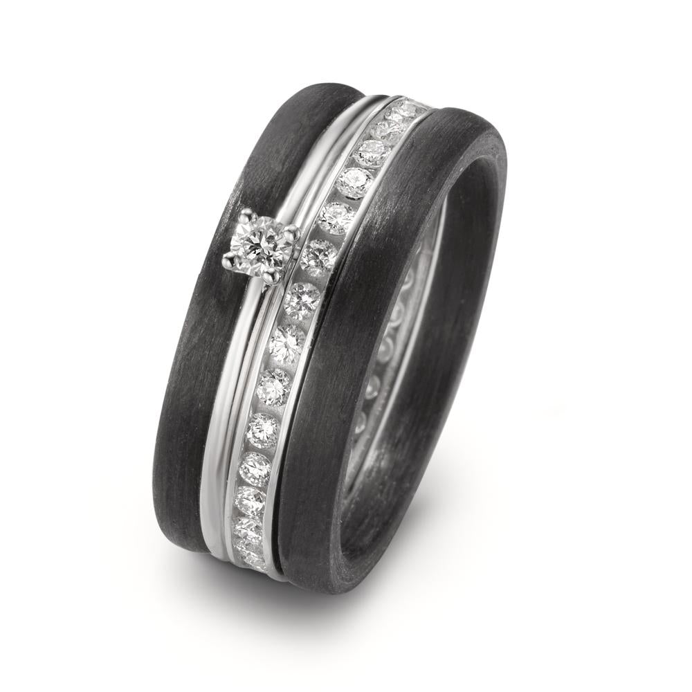 Set di anelli Diamante 0.50 ct, 42 pietra