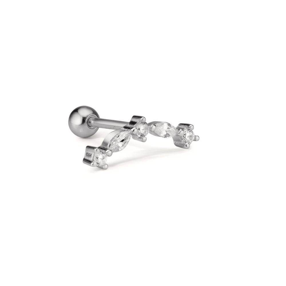 Piercing Argento Zirconia 5 pietra rodiato