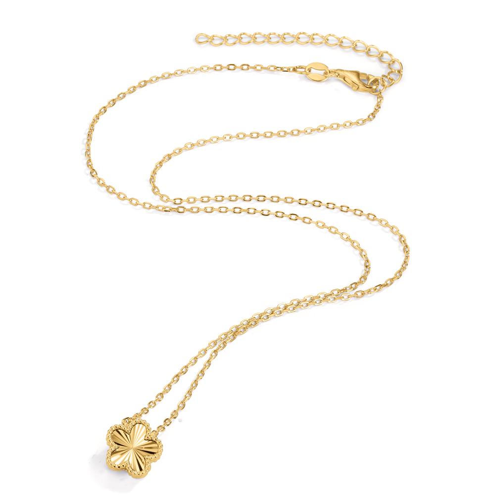 Collana Argento giallo dorato Fiore 40-45 cm