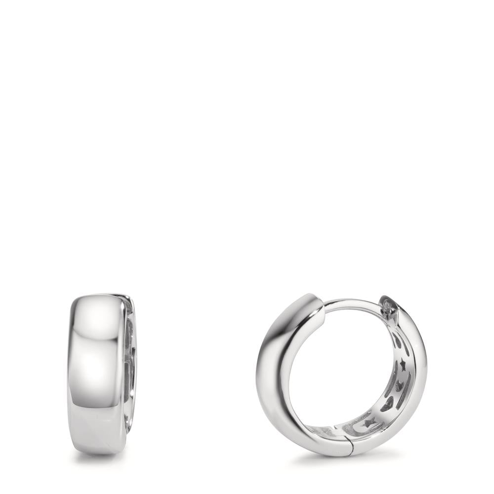 Orecchini circolari Argento rodiato