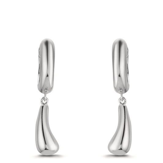 Orecchini circolari Argento rodiato