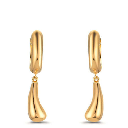 Orecchini circolari Argento giallo dorato