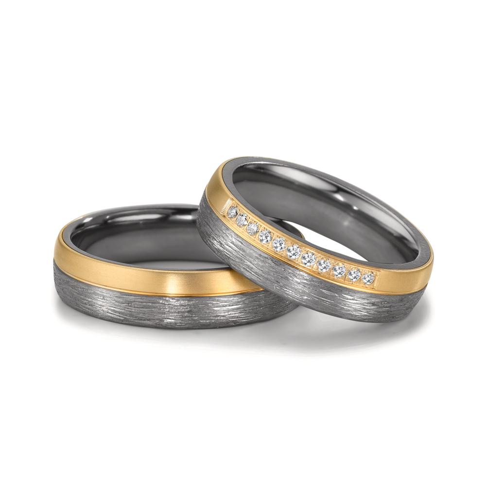 Anello del partner 999 Tantalio, Oro giallo 585/14 kt