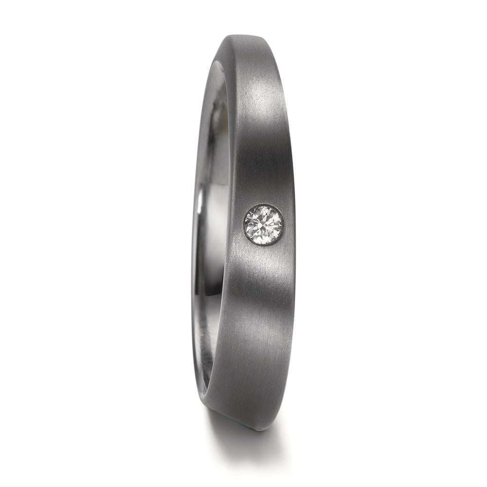 Anello del partner 999 Tantalio Diamante 0.03 ct, w-si