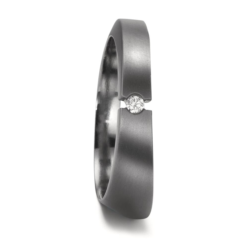 Anello del partner 999 Tantalio Diamante 0.03 ct, w-si