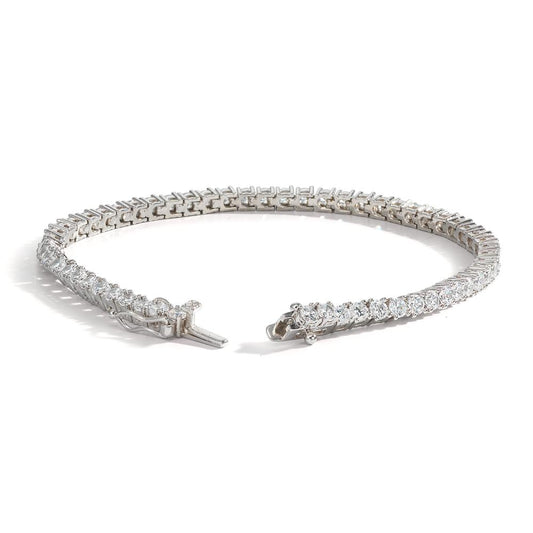 Bracciale Argento Zirconia rodiato 19 cm
