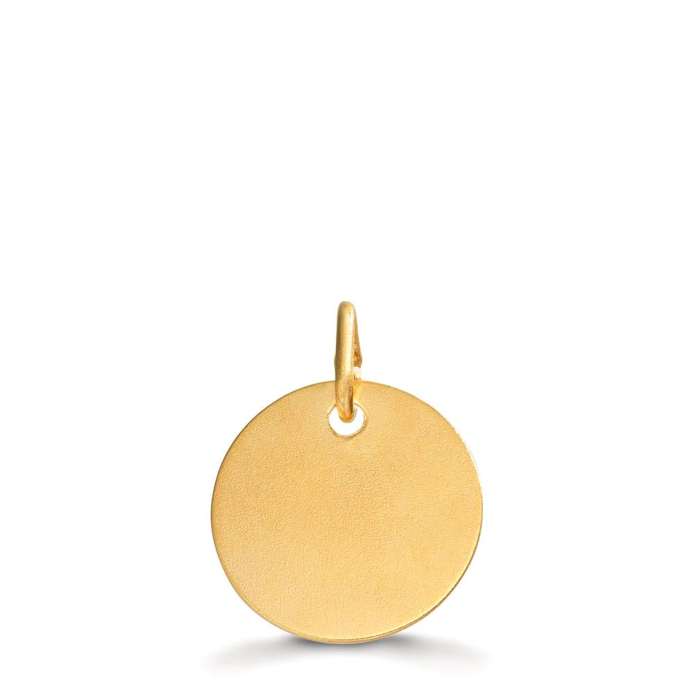 Ciondolo incisione Oro giallo 375/9K Ø12 mm