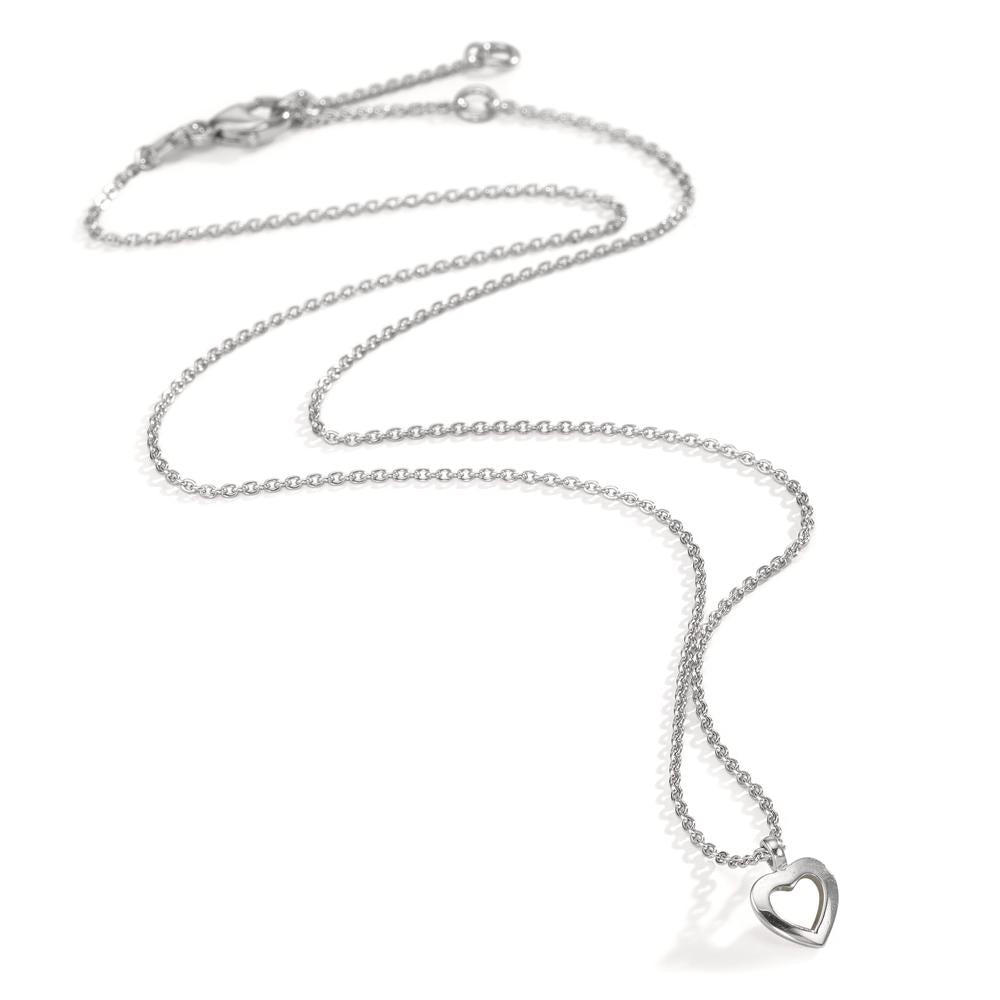 Collana Argento rodiato Cuore 38-42 cm