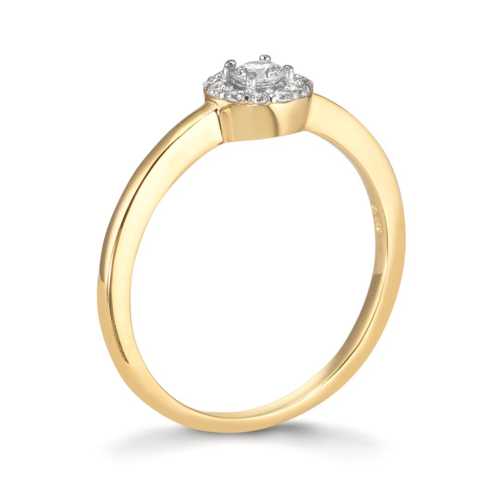 Anello Oro giallo 375/9K Zirconia