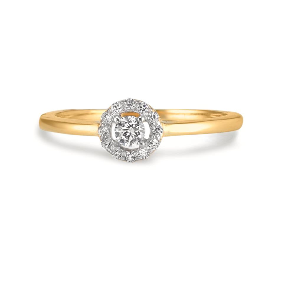 Anello Oro giallo 375/9K Zirconia