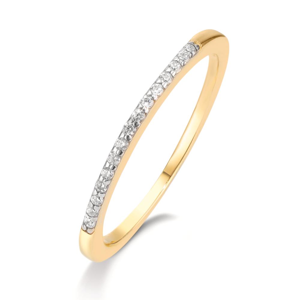 Anelli di memoria Oro giallo 375/9K Zirconia 15 pietra