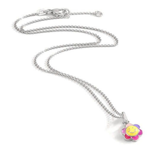 Catena con ciondolo Argento rodiato 36 cm