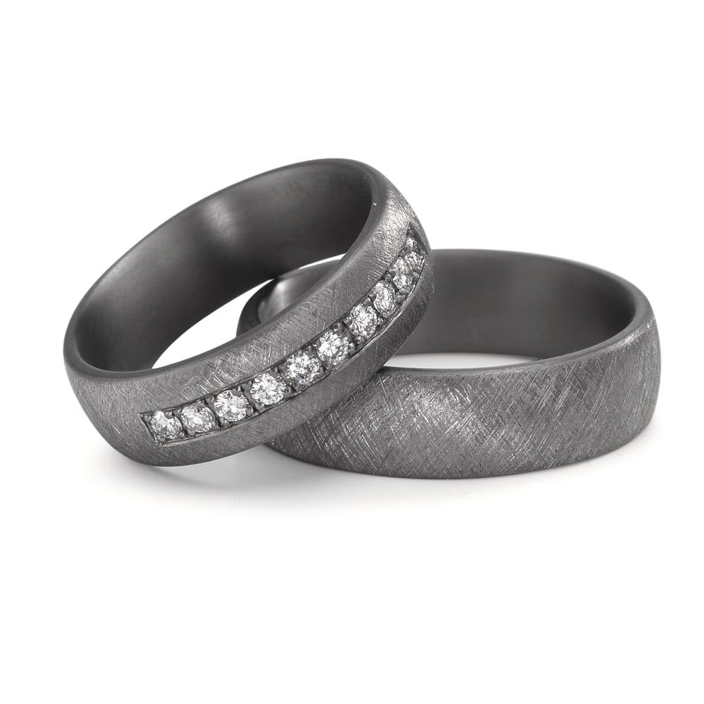 Anello del partner 999 Tantalio Laboratorio di diamanti coltivato 0.25 ct, 10 pietra, tw-vsi