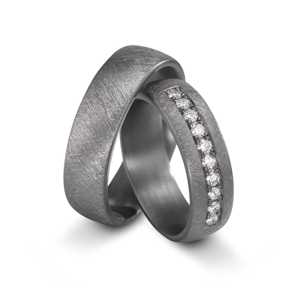 Anello del partner 999 Tantalio Laboratorio di diamanti coltivato 0.25 ct, 10 pietra, tw-vsi