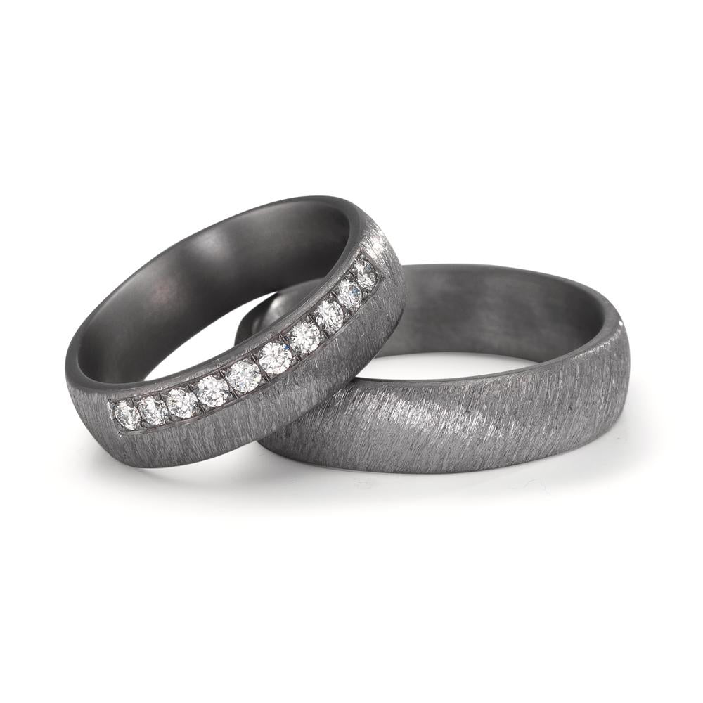 Anello del partner 999 Tantalio Laboratorio di diamanti coltivato 0.25 ct, 10 pietra, tw-vsi