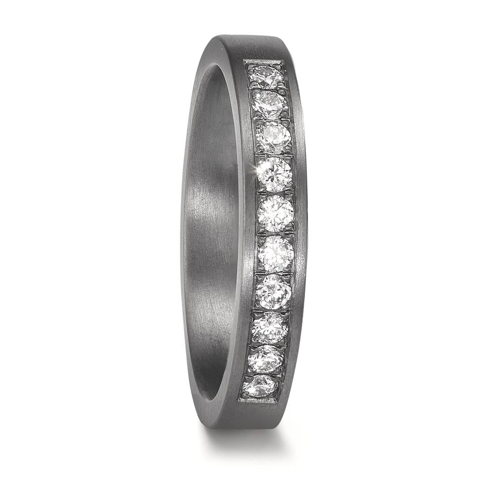 Anello del partner 999 Tantalio Laboratorio di diamanti coltivato 0.25 ct, 10 pietra, tw-vsi
