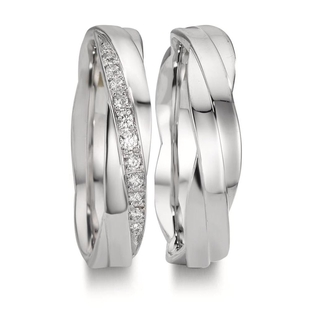 Anello del partner Oro bianco 750/18 carati