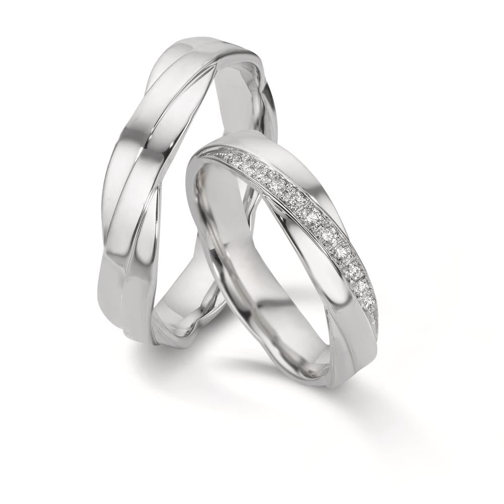 Anello del partner Oro bianco 750/18 carati
