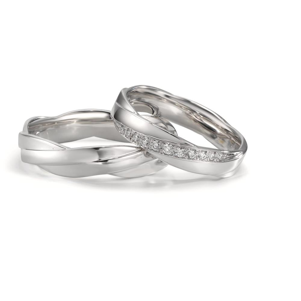 Anello del partner Oro bianco 750/18 carati