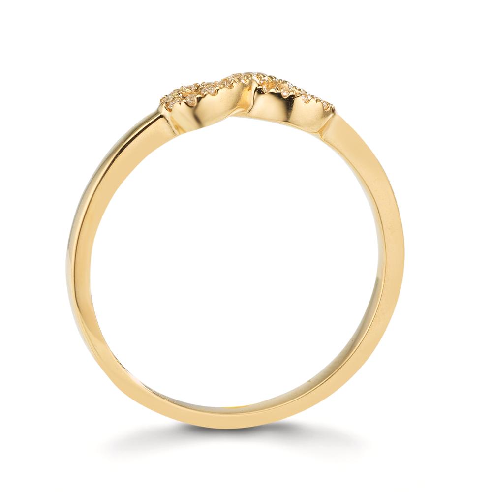 Anello Oro giallo 375/9K Zirconia Infinito