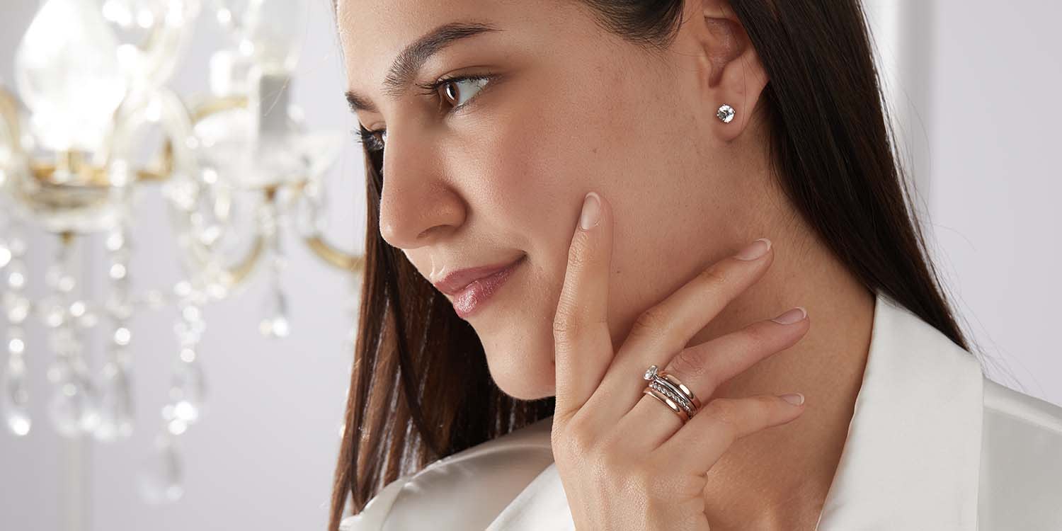 Stacking Rings Silber, Edelstahl & Titan