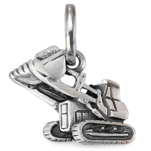 Ciondolo Argento patinato Trax Caterpillar